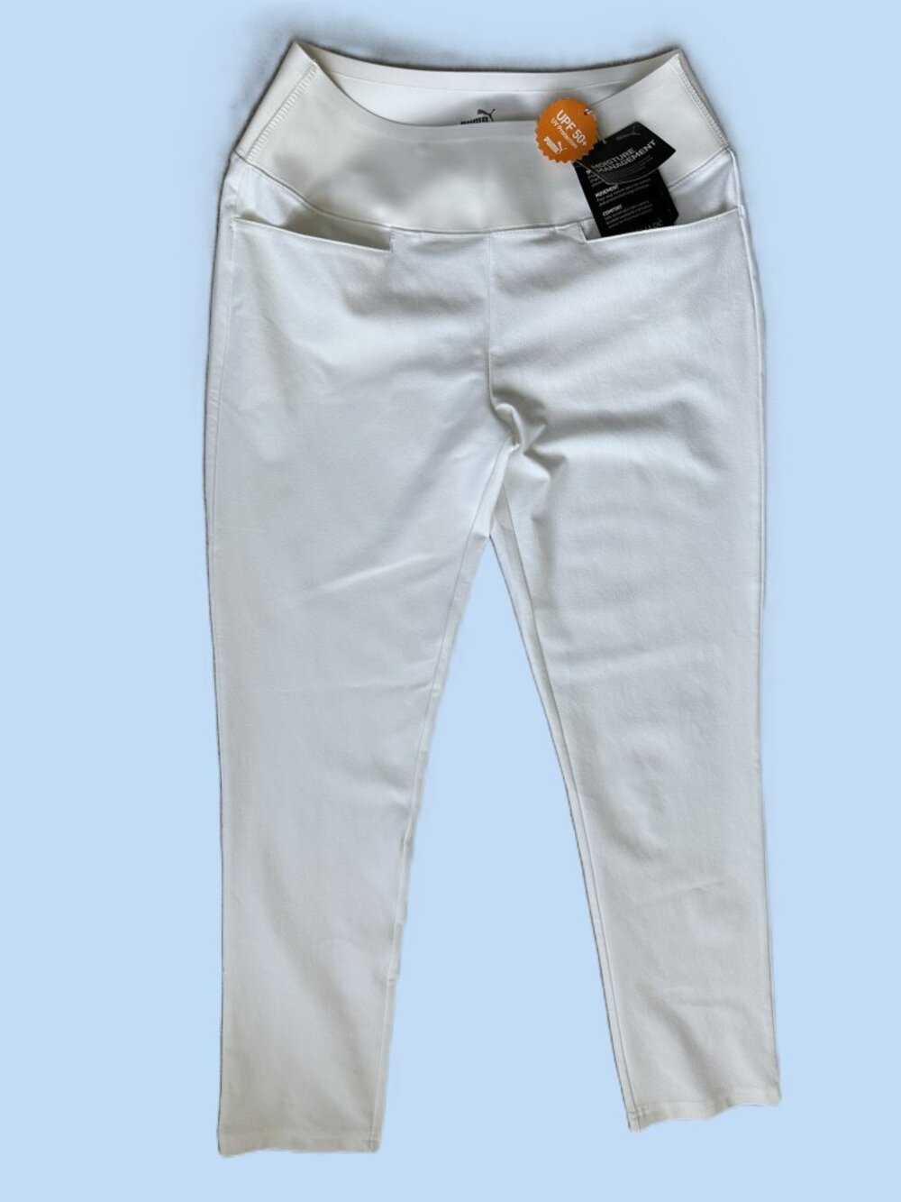 PUMA Women's Golf Pants Size Small White Drycell PWRSHAPE NWT